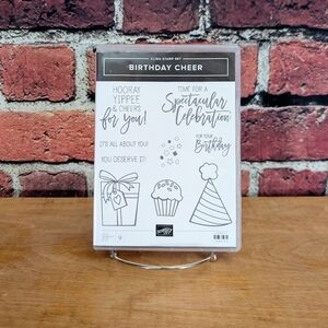 Stampin' Up Birthday Cheer Stamp Set & Coordinating Dies,  Used